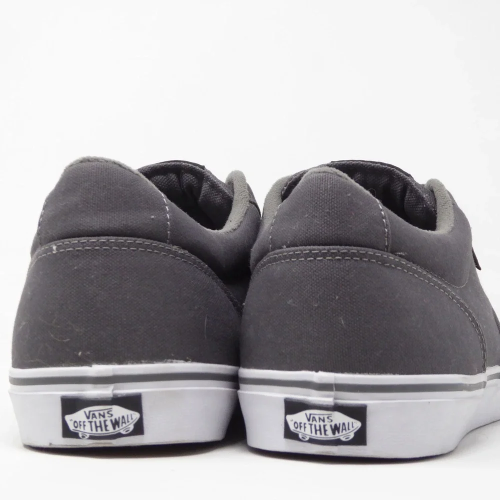 Vans Mens Atwood Low Top Sneakers Gray Canvas Size 13